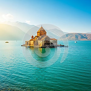 Sevanavank Monastery on Lake Sevan, Armenia