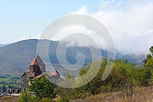 Sevanavank is a monastic complex located on a peninsula at the northwestern shore of Lake Sevan