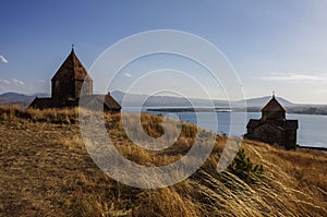 Sevanavank Sevan Monastery, a monastic complex located on a sh
