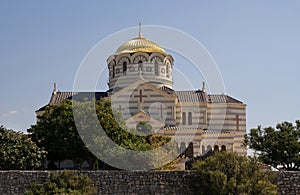 SEVASTOPOL, CRIMEA, - September 18, 2011 :The Cathedral of Saint