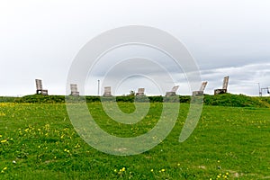 Seven chairs in NautholsvÃ­k