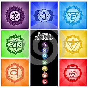 Seven Chakras collage