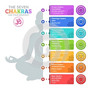 The Seven Chakras and their meanings photo