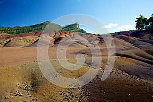 Seven Coloured Earth in Chamarel, Mauritius