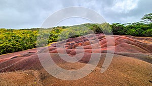 The Seven Coloured Earth, Chamarel, Mauritius
