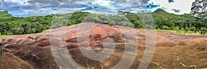 Seven Coloured Earth on Chamarel, Mauritius island