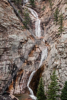 Seven Falls Waterfall in colorado Springs