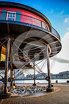 Seven Foot Knoll Light House was built in 1855. It is the oldest screw-pile lighthouse in Maryland and is located in the Inner