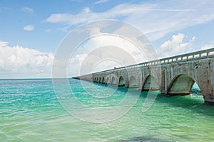 Seven Mile bridge in Florida Keys