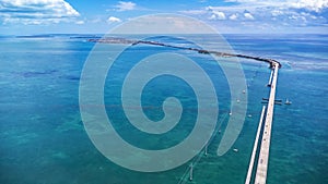 The Seven Mile Bridge, Florida. photo