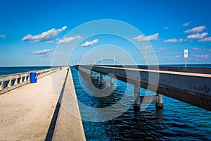The Seven Mile Bridge, on Overseas Highway in Marathon, Florida. photo