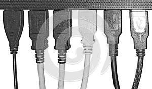 Seven Port USB Hub and Cables