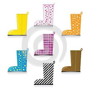 Seven Shiny Rainboots