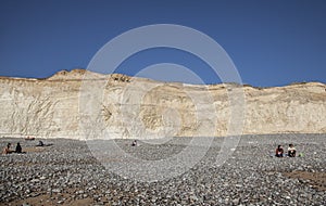 Seven Sisters and Beachy Head cliffs, England - sunny day.