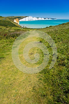 Seven Sisters cliffs English coast