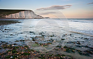 Seven Sisters Cliffs South Downs England landscape