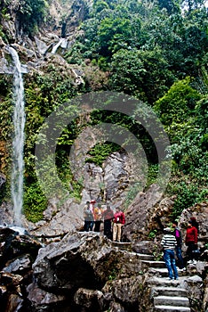 Seven Sisters Water Falls, Menrong Gong, North Sikkim