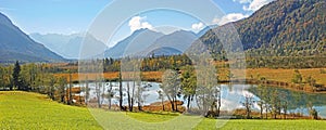 Seven springs at loisach valley, german landscape