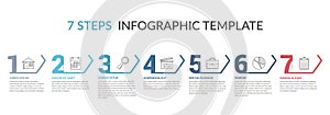 Seven Steps Infographic Template