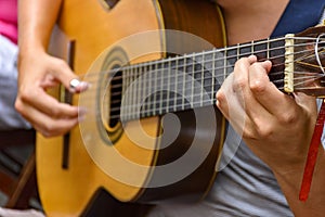 Seven string guitar