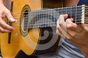 Seven string guitar