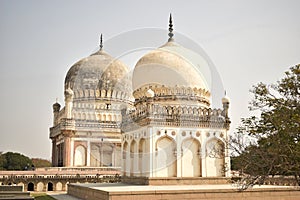 Seven Tombs of Hyderabad, India Sultan Quli Qutb Mulk`s tomb was built in 1543.Stock Photography Image