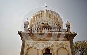 Seven Tombs of Hyderabad, India Sultan Quli Qutb Mulk`s tomb was built in 1543.Stock Photography Image