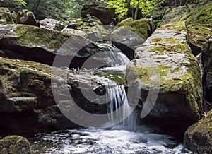 Seven Tubs Waterfall Rocky Forest Stream