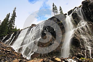 Seven Veils Falls, Lake O'Hara, Yoho National Park, Canada