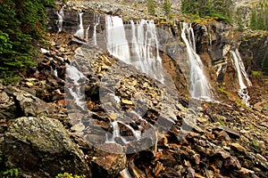 Seven Veils Falls, Lake O'Hara, Yoho National Park, Canada