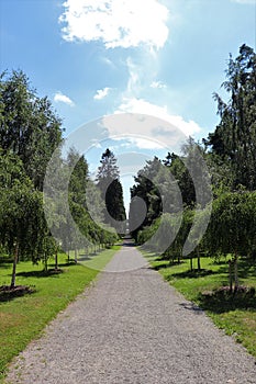 Seven wells path at SkogskyrkogÃ¥rden