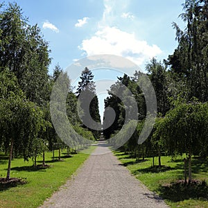 Seven wells path at SkogskyrkogÃ¥rden