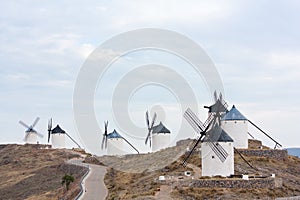Seven windmills in Consuegra photo