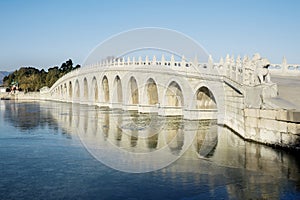 Seventeen hole bridge at Summer Palace