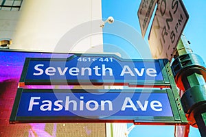 Seventh avenue sign