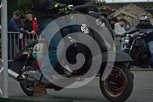 Seventies cycle run event , 70's Bikers