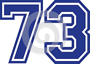 Seventy-three college number 73