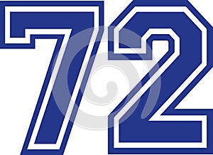 Seventy-two college number 72