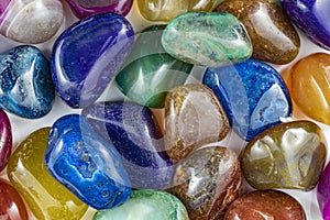 Several Beautiful and Colorful Crystal Stones