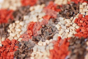 Several brown polymers