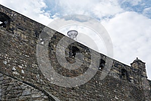 Cannons on the wall of Edinburgh castle
