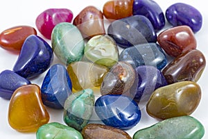 Several Colorful rocks and gems