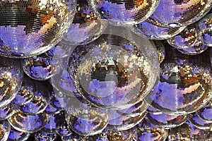 Several disco balls photo