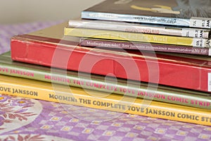 Several editions in different languages from Moomin books