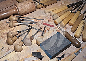 Several gouges