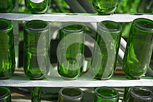 Several green botels