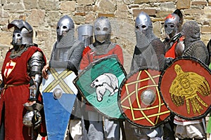 Several knights photo