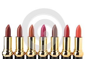 Several lipsticks for make up