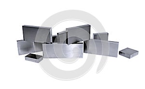 Several metal bars isolated