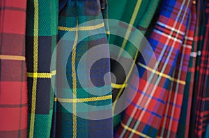 Several Multi Color Plaid Kilts